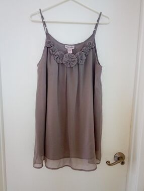 Pink Moto Mauve Rosette Spaghetti Strap Camisole